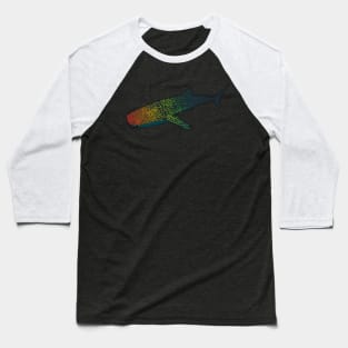 Rainbow Whale Shark Baseball T-Shirt